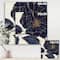 Designart - Dark Rose Gilded Gold - Floral Canvas Artwork